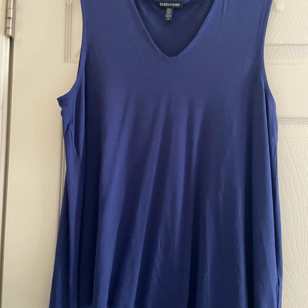 Eileen Fisher Women's Deep Blue Tank Top